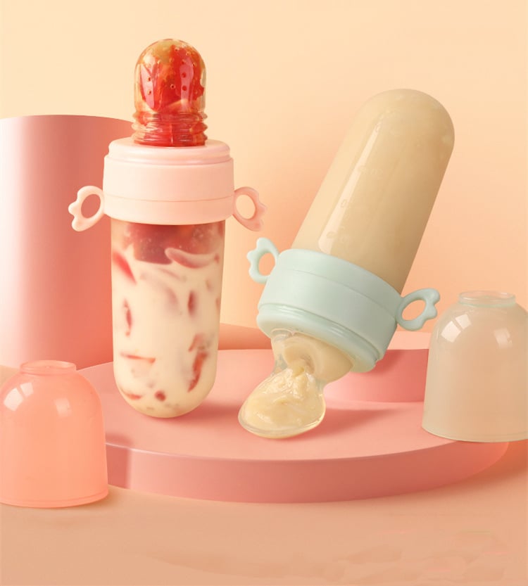 Portable Baby Feeding Spoon and Rice Cereal Bottle